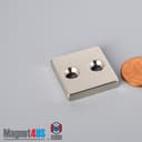 1" x 1" x 3/16" #6 N42 Countersunk Magnet - photo 15