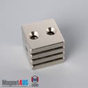 1" x 1" x 3/16" #6 N42 Countersunk Magnet - photo 16