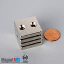1" x 1" x 3/16" #6 N42 Countersunk Magnet - photo 17