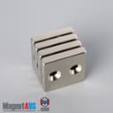 1" x 1" x 3/16" #6 N42 Countersunk Magnet - photo 18