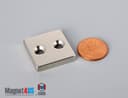 1" x 1" x 3/16" #6 N42 Countersunk Magnet - photo 20