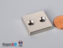 1" x 1" x 3/16" #6 N42 Countersunk Magnet - photo 21