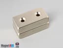 2" x 1" x 1/2" #8 N42 Countersunk Magnet - photo 5