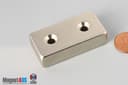 2" x 1" x 1/2" #8 N42 Countersunk Magnet - photo 9