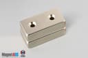2" x 1" x 1/2" #8 N42 Countersunk Magnet - photo 11