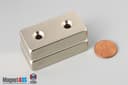 2" x 1" x 1/2" #8 N42 Countersunk Magnet - photo 12