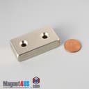 2" x 1" x 1/2" #8 N42 Countersunk Magnet - photo 14