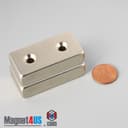 2" x 1" x 1/2" #8 N42 Countersunk Magnet - photo 18