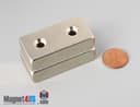 2" x 1" x 1/2" #8 N42 Countersunk Magnet - photo 24