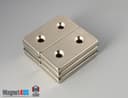 2" x 1" x 1/4" #8 N42 Countersunk Magnet - photo 4