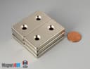 2" x 1" x 1/4" #8 N42 Countersunk Magnet - photo 5
