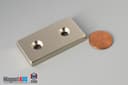 2" x 1" x 1/4" #8 N42 Countersunk Magnet - photo 7