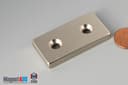 2" x 1" x 1/4" #8 N42 Countersunk Magnet - photo 8