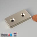 2" x 1" x 1/4" #8 N42 Countersunk Magnet - photo 13