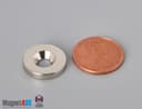 5/8" od x 1/8" #6 N42 Countersunk Magnet - photo 2