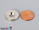 3/4" od x 1/8" #8 N42 Countersunk Magnet - photo 2