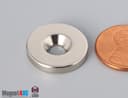 3/4" od x 1/8" #8 N42 Countersunk Magnet - photo 3
