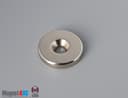 1" od x 3/16" #10 N42 Countersunk Magnet - photo 1