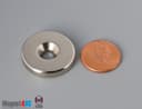 1" od x 3/16" #10 N42 Countersunk Magnet - photo 2