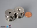 1" od x 3/16" #10 N42 Countersunk Magnet - photo 5