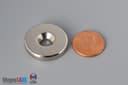 1" od x 3/16" #10 N42 Countersunk Magnet - photo 6