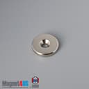 1" od x 3/16" #10 N42 Countersunk Magnet - photo 10