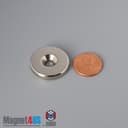 1" od x 3/16" #10 N42 Countersunk Magnet - photo 11