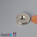 1" od x 3/16" #10 N42 Countersunk Magnet - photo 12