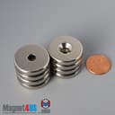 1" od x 3/16" #10 N42 Countersunk Magnet - photo 14