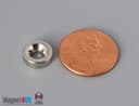 3/8" od x 1/8" #4 N42 Countersunk Magnet - photo 2