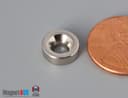 3/8" od x 1/8" #4 N42 Countersunk Magnet - photo 3