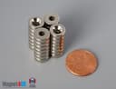 3/8" od x 1/8" #4 N42 Countersunk Magnet - photo 5