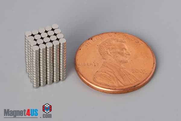 1/16" dia. x 1/32" N52 Neodymium Disc Magnet - photo 5