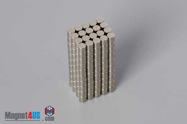 1/16" dia. x 1/16" N40 Neodymium Cylinder Magnet - photo 4