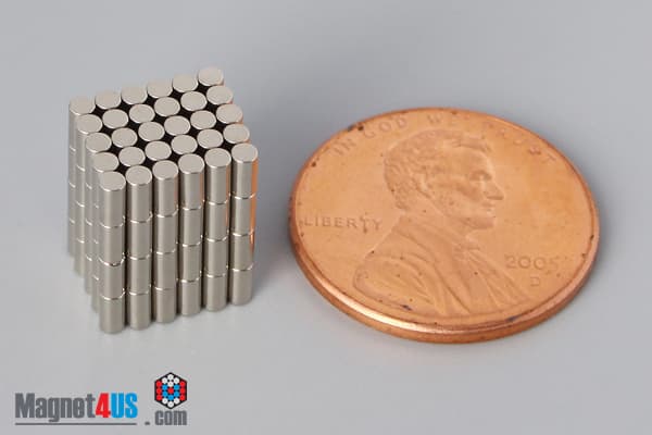 1/16" dia. x 1/8" N40 Neodymium Cylinder Magnet - photo 5