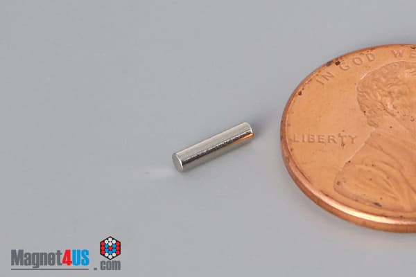 1/16" dia. x 1/4" N40 Neodymium Cylinder Magnet - photo 3