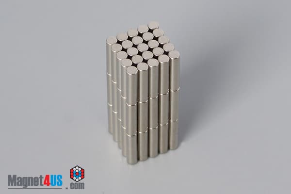 1/16" dia. x 1/4" N40 Neodymium Cylinder Magnet - photo 4