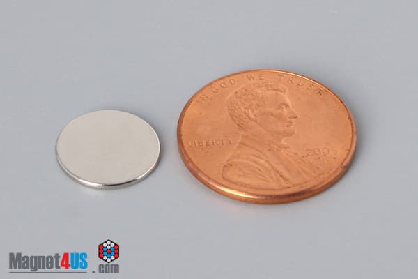 7/16" dia. x 1/32" N40 Neodymium Disc Magnet