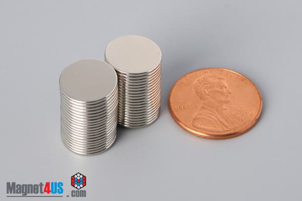 7/16" dia. x 1/32" N40 Neodymium Disc Magnet - photo 5