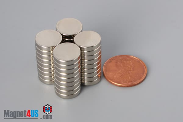 7/16" dia. x 3/32" N45 Neodymium Disc Magnet - photo 5