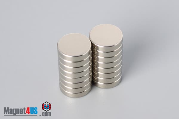 7/16" dia. x 1/10" N45 Neodymium Disc Magnet - photo 4