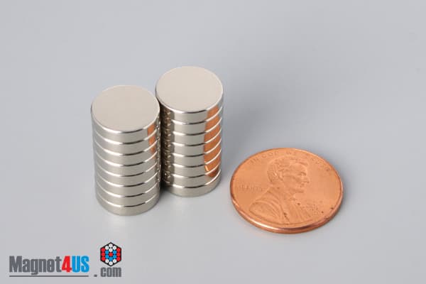 7/16" dia. x 1/10" N45 Neodymium Disc Magnet - photo 5