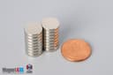 7/16" dia. x 1/10" N45 Neodymium Disc Magnet - photo 5