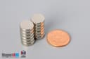 7/16" dia. x 1/8" N40 Neodymium Disc Magnet - photo 5