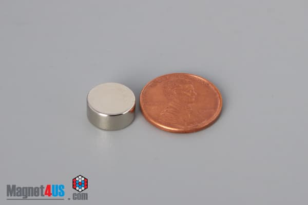 7/16" dia. x 2/10" N45 Neodymium Disc Magnet