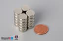 7/16" dia. x 2/10" N45 Neodymium Disc Magnet - photo 5