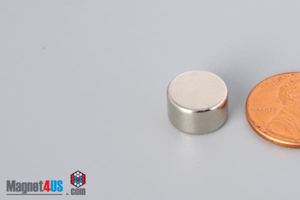 7/16" dia. x 1/4" N45 Neodymium Disc Magnet - photo 3