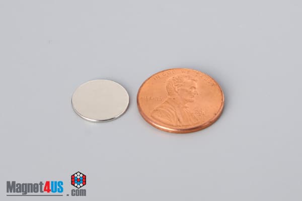 1/2" dia. x 1/32" N40 Neodymium Disc Magnet