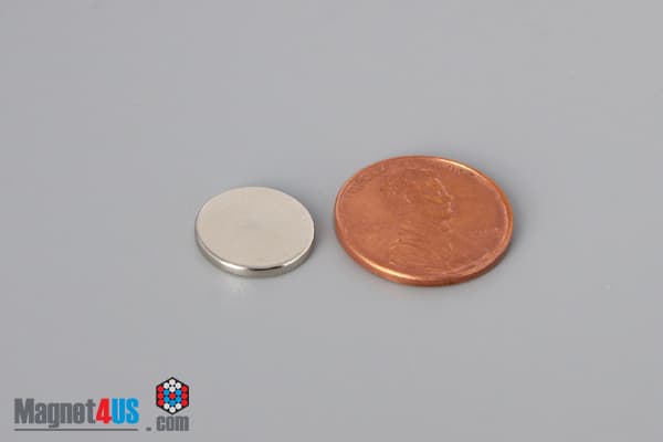 1/2" dia. x 1/16" N40 Neodymium Disc Magnet - photo 1