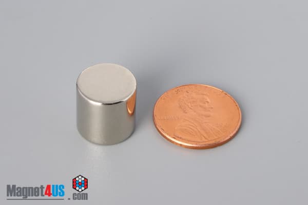 1/2" dia. x 1/2" N52 Neodymium Cylinder Magnet - photo 1